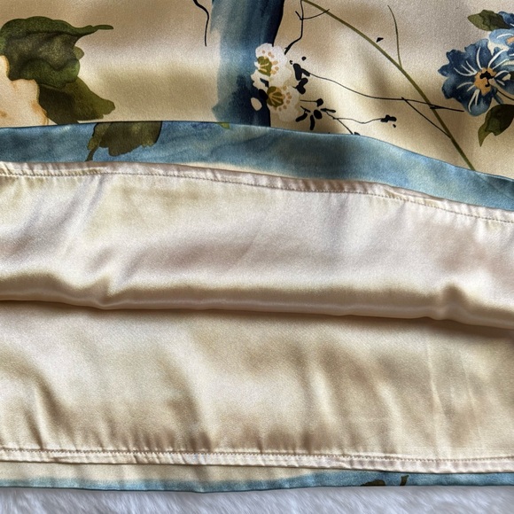 SOFT SURROUNDINGS VTG NEW M Kyoto 100% Silk Tunic • Cherry Blossom Tree Japan - Picture 9 of 15